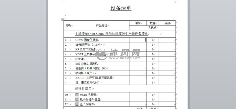 环卫设施设备配置清单详解